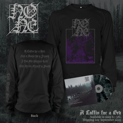 NONE - &quot;A Coffin for a Bed&quot; Long-Sleeve Shirt / CD Bundle