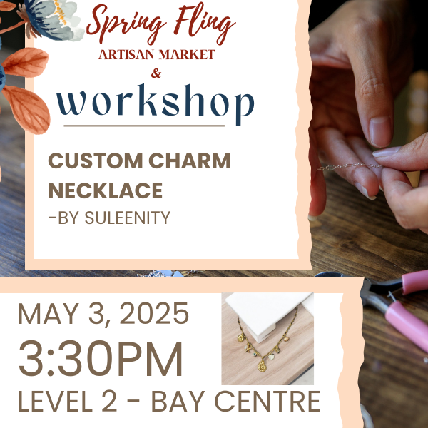 CUSTOM CHARM NECKLACE - WORKSHOP - 3:30pm