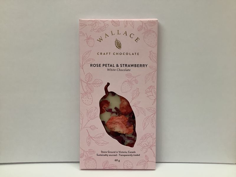 Chocolate Bean to Bar - White - Rose Petals &amp; Strawberry