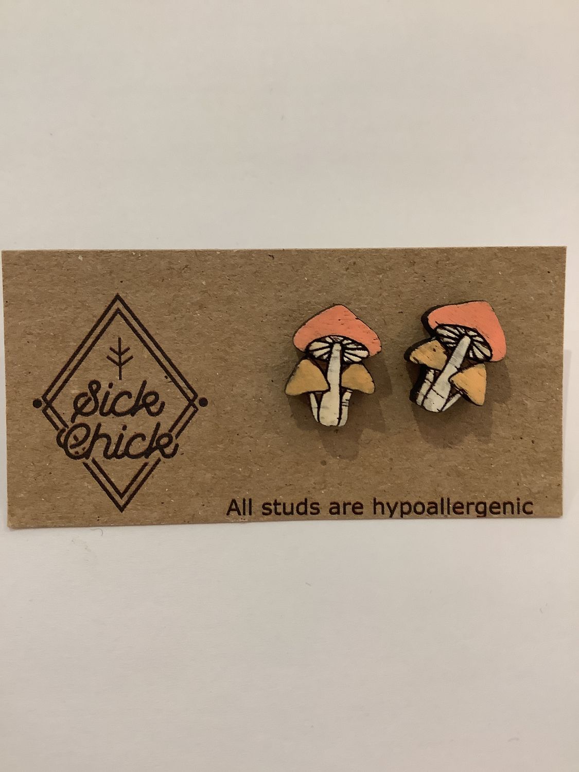 Wood Studs - Mushrooms