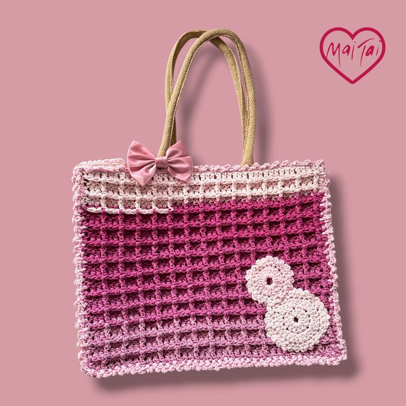 Lace Jute Shopper
