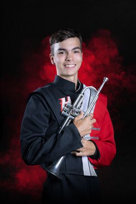 Digital Image: red smoke background