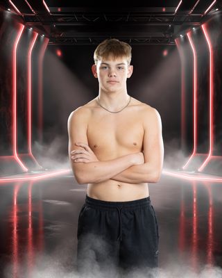 Prints and Downloads with red lights background