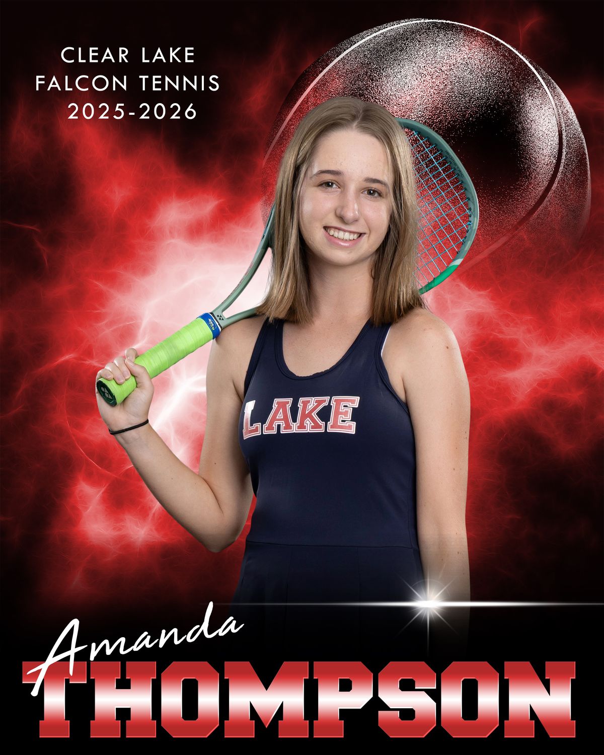 Personalized Design (Electric Explosion); 8 x 10 Print