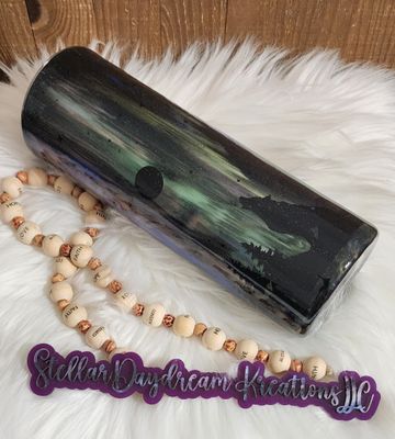Ready to Ship - Northern Lights  30oz. Epoxy Tumbler