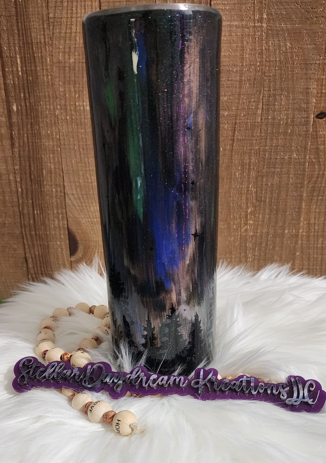 Ready to Ship - Northern Lights  30oz. Epoxy Tumbler