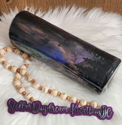 Ready to Ship - Northern Lights  30oz. Epoxy Tumbler