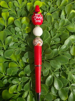 Best Teacher Ever Apple Focal Pen