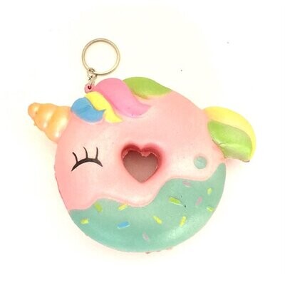 Rainbow Unicorn Donut Slow Rise Scented Squishy Toy - 5&quot;