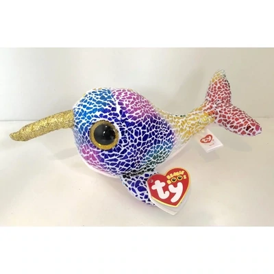 Ty Beanie Boos Nova the Narwhal Plush Toy - 6&quot;