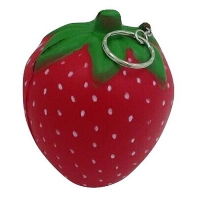 Strawberry Squishy Slow Rising Scented Toy with Keychain