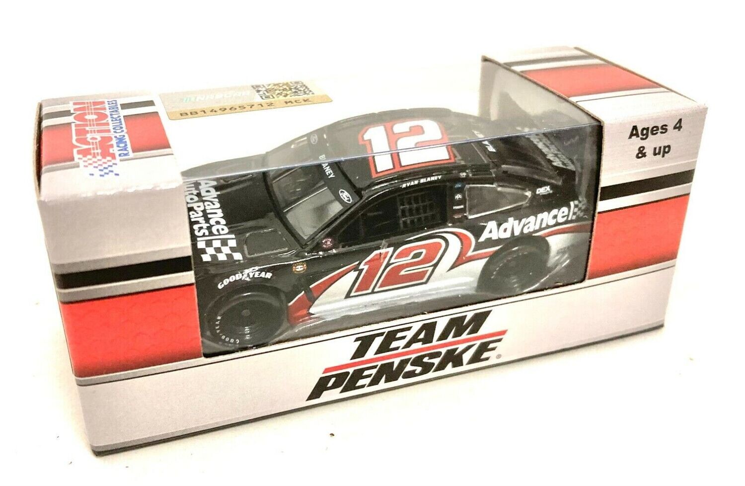 Ryan Blaney #12 Advance Auto Parts Throwback 1/64 Diecast Car 2021