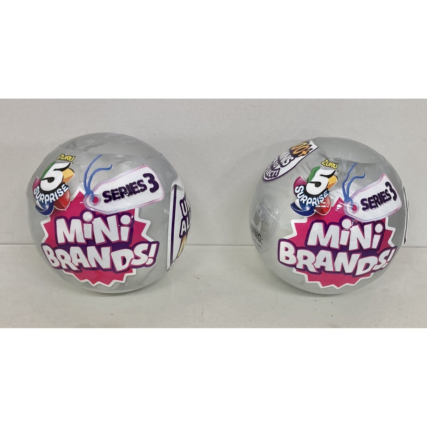 Zuru 5 Surprise Mini Brands Series 3 Mystery Capsule Pack of 2