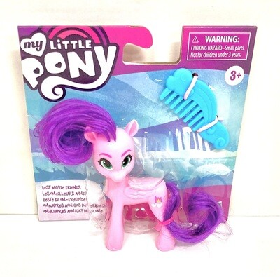 My Little Pony Best Movie Friends 3-Inch Pink Pony Figure with Hairbrush