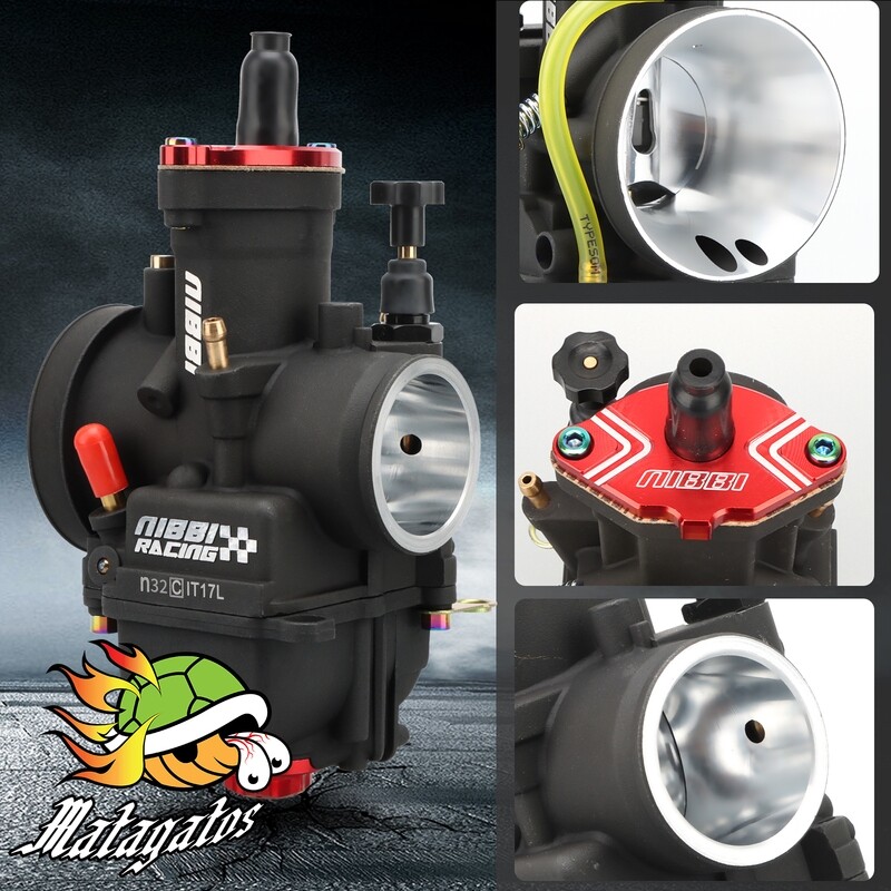 NIBBI - Carburador FULL RACING -PWK 30mm/32mm/34mm/36mm/38mm/40mm