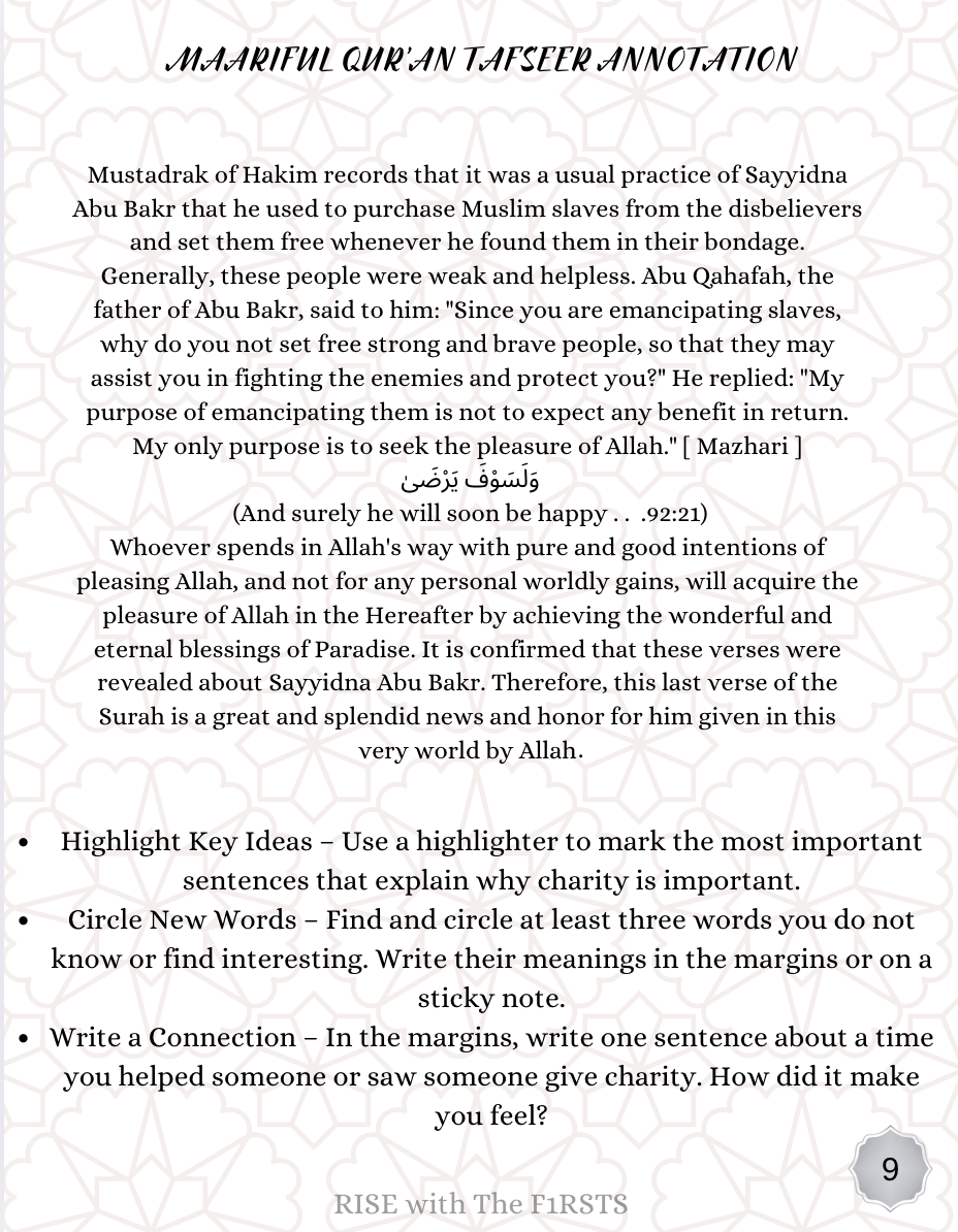 Abu Bakr (r) RISE with the Firsts