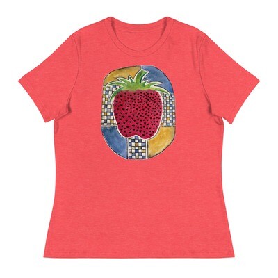 Heart Seed Strawberry Women&#39;s Relaxed T-Shirt