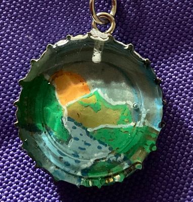 Sunrise on Mt. Dew bottle cap