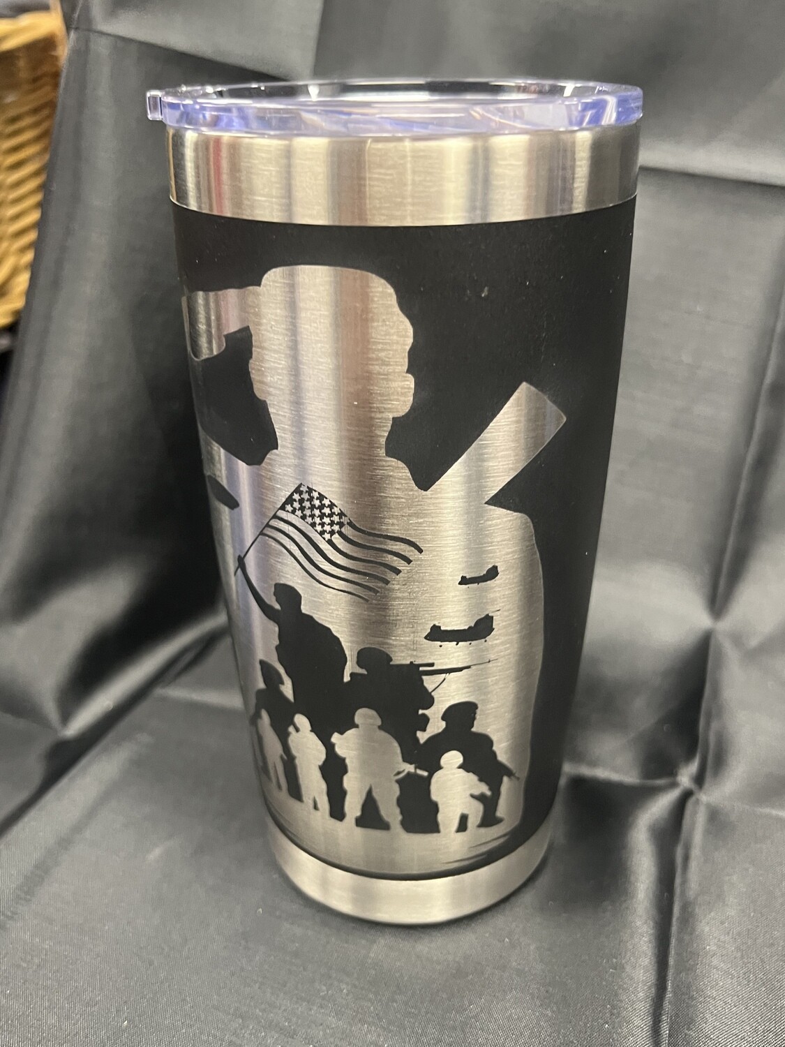 Military Soldiers  20oz laser Hot/Cold Mugs insulated