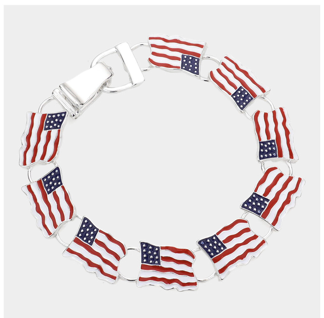 Flag link Magnetic bracelet