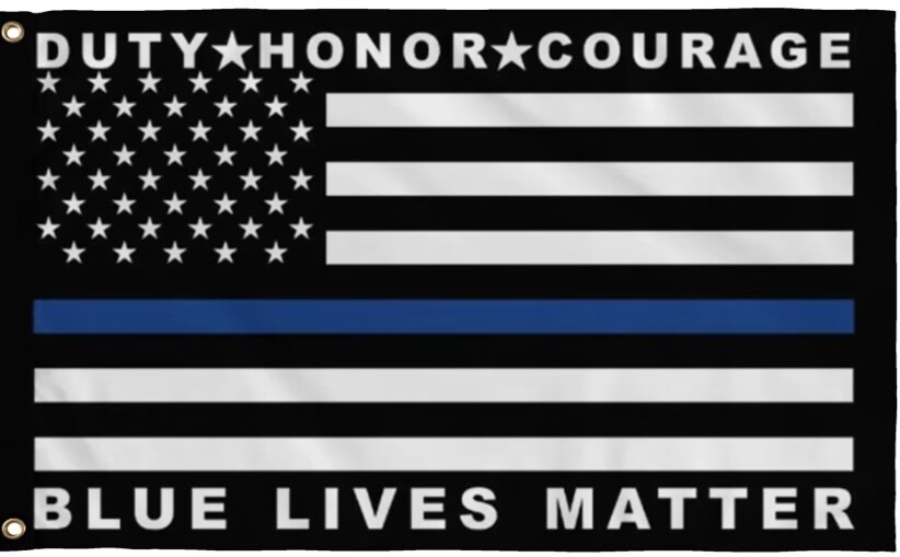 Blue Line with Duty of Courage