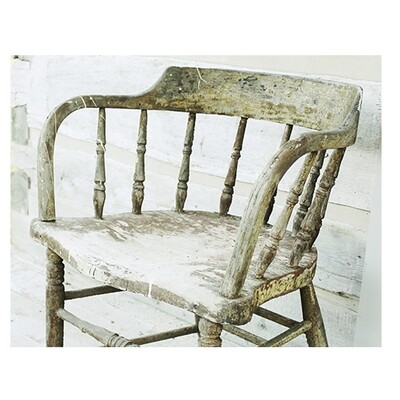 Spindle Chair Antique Farmhouse Style Wall Art Decor (I Print Free S/H)