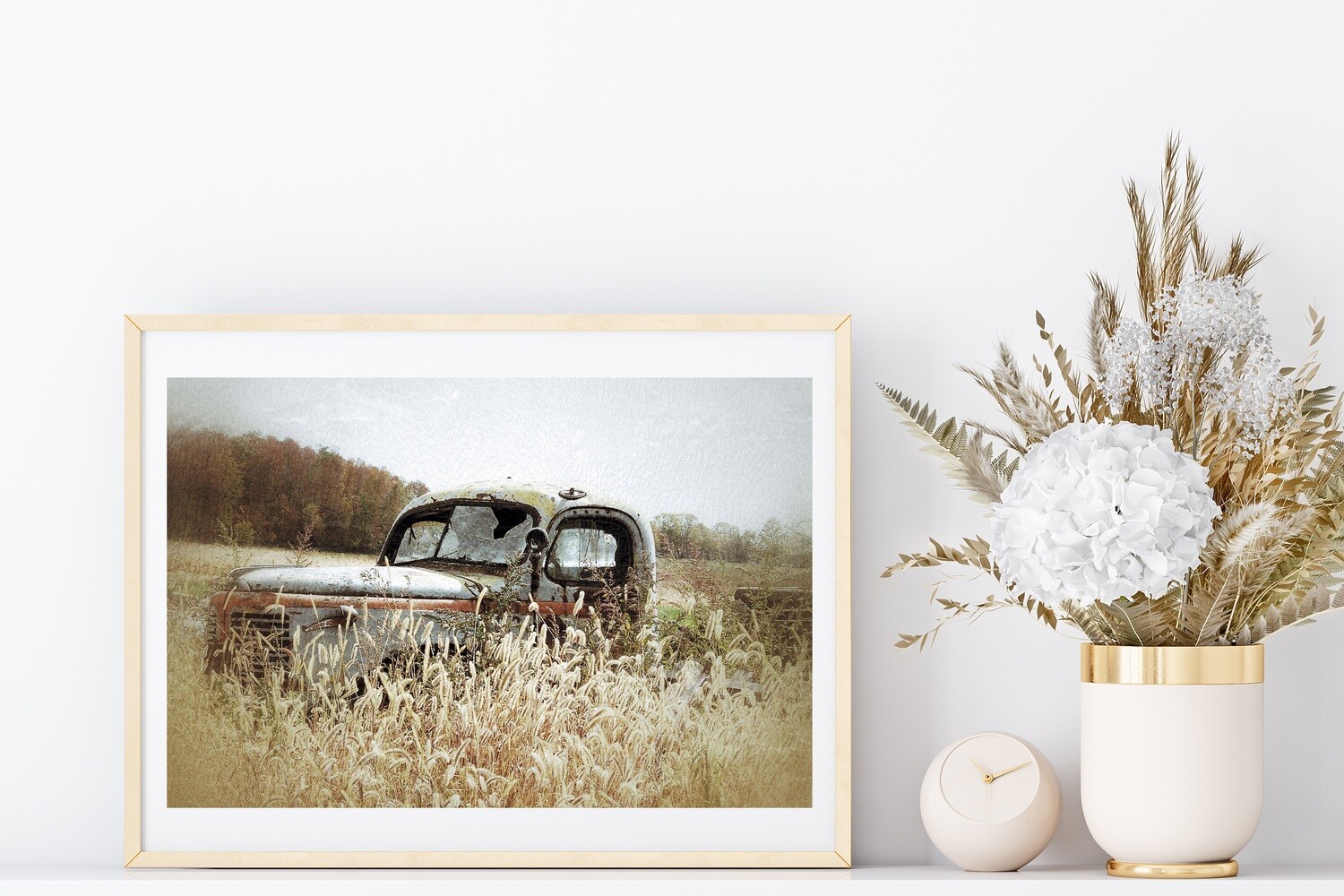 Autumn Pleasure Old Truck Photography Print or Notecard