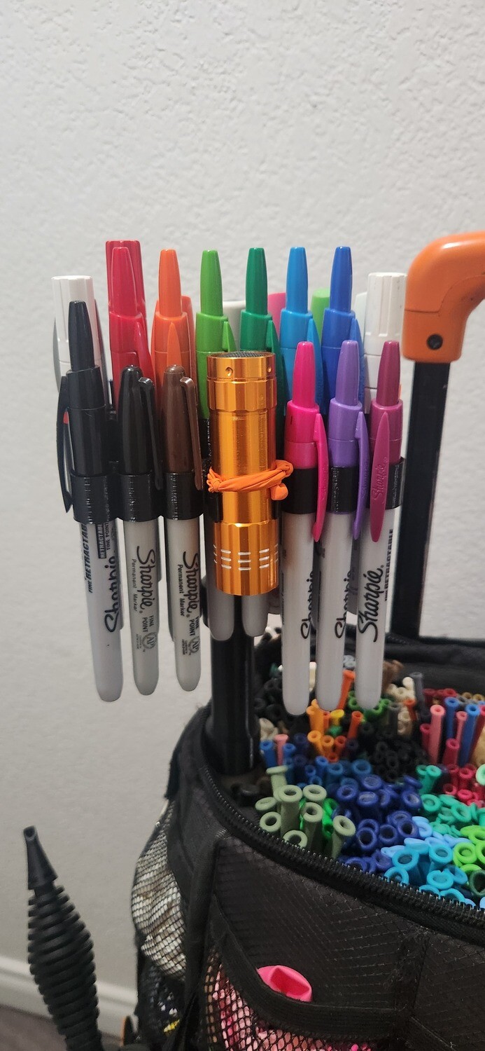 Universal Marker Caddy (with Flashlight holder)