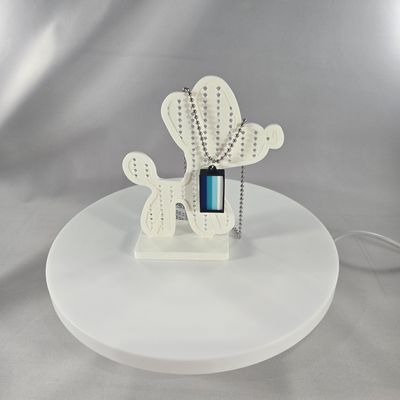 One Stroke Necklace (Blue/Teal/Light Blue/White)