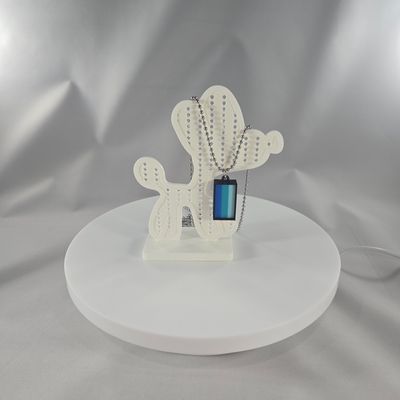 One Stroke Necklace (Dark Blue/Teal/Light Blue)