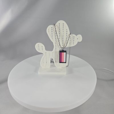 One Stroke Necklace (Magenta/Pink/White)