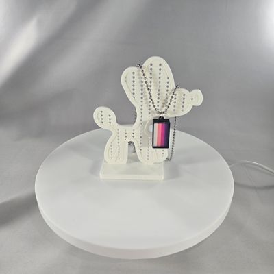 One Stroke Necklace (Purple/Magenta/Pink/White)