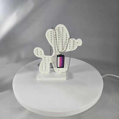 One Stroke Necklace (Purple/Magenta/White)