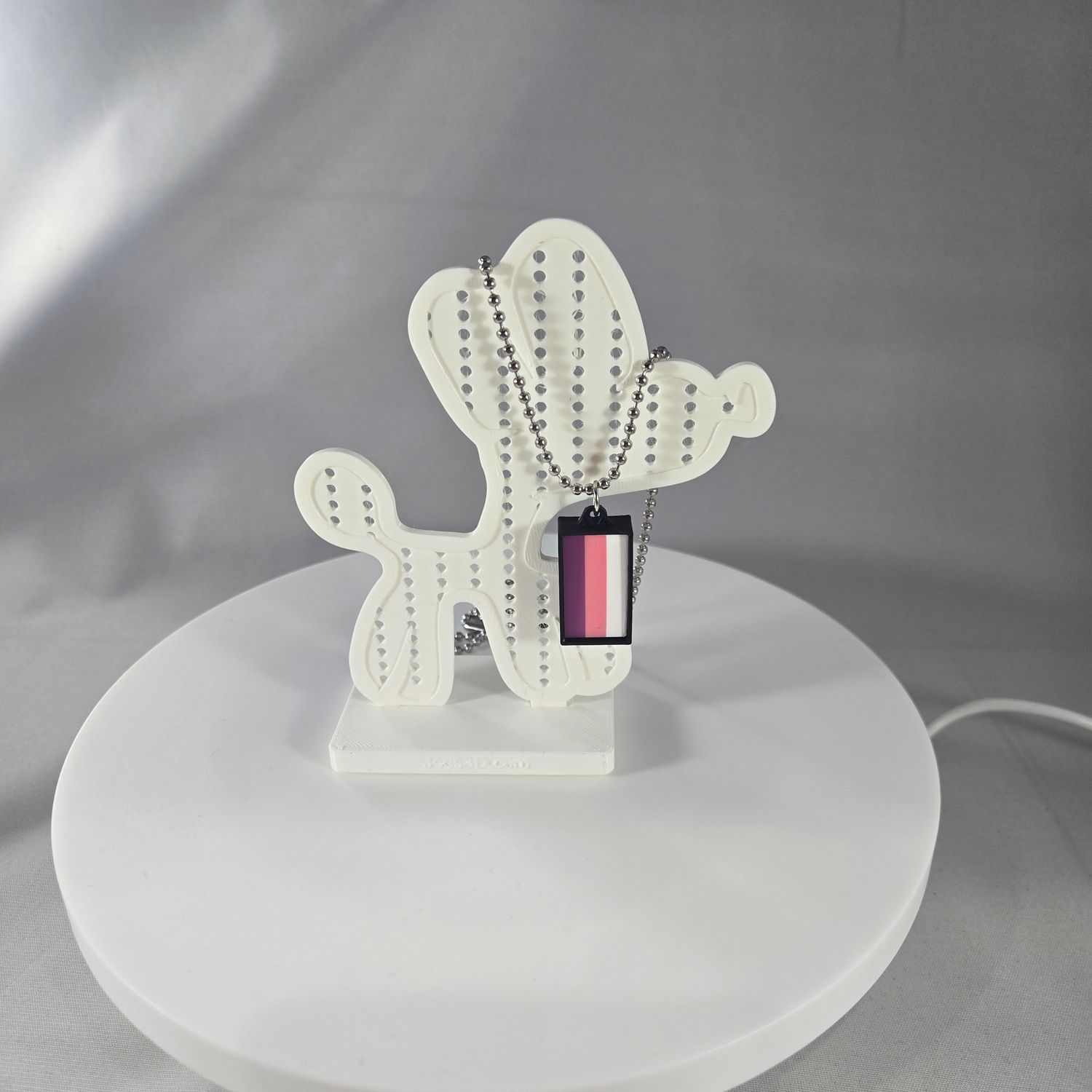 One Stroke Necklace (Purple/Pink/White)