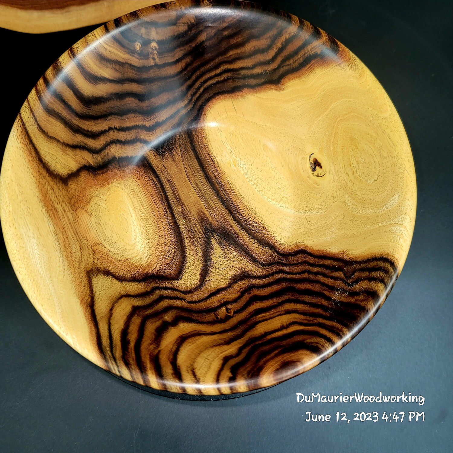 Texas Ebony Wood Bowl