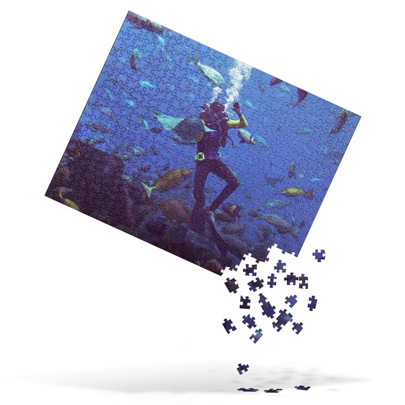 Swimming With the Sharks Jigsaw Puzzle