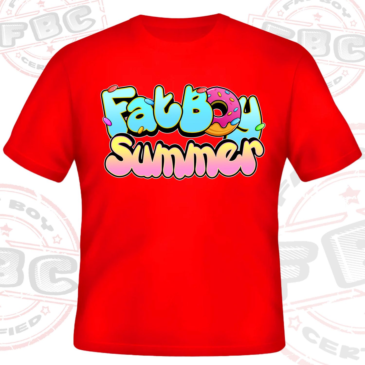 FatBoy Summer Font Tee
