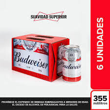 BUDWEISER 355ML SIXPACK