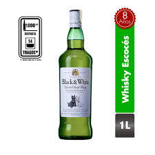 BLACK &amp; WHITE BOTELLA LITRO
