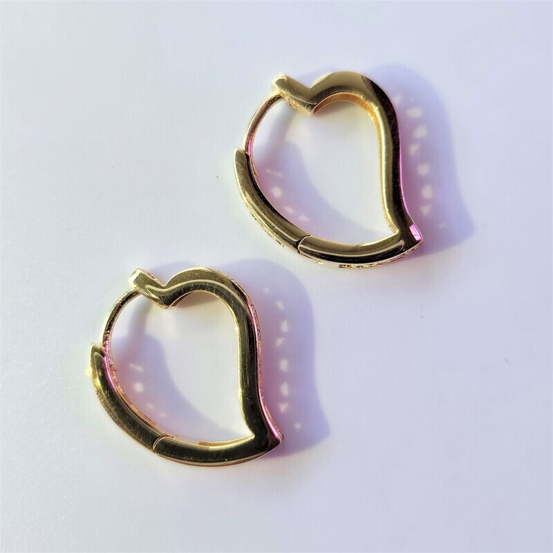 Heart Breaker Hoop Earrings