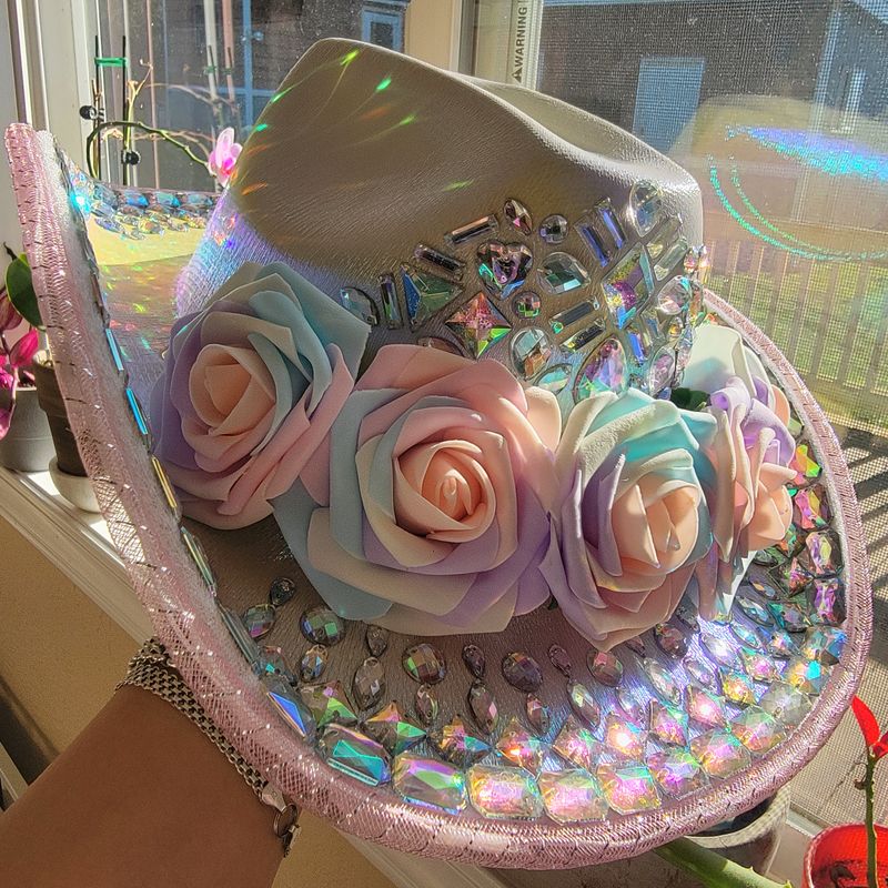 LED Flower Festie Cowpoke Hat