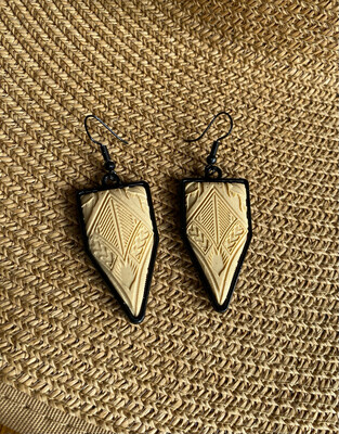 Pacifika Tan And Black Dangles