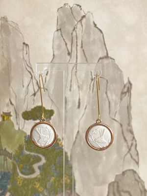 Piwakawaka Gold Toned Ivory Long Minis