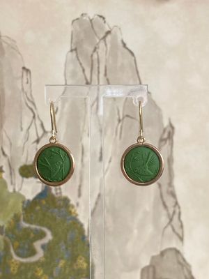 Piwakawaka Gold Toned Olive Minis