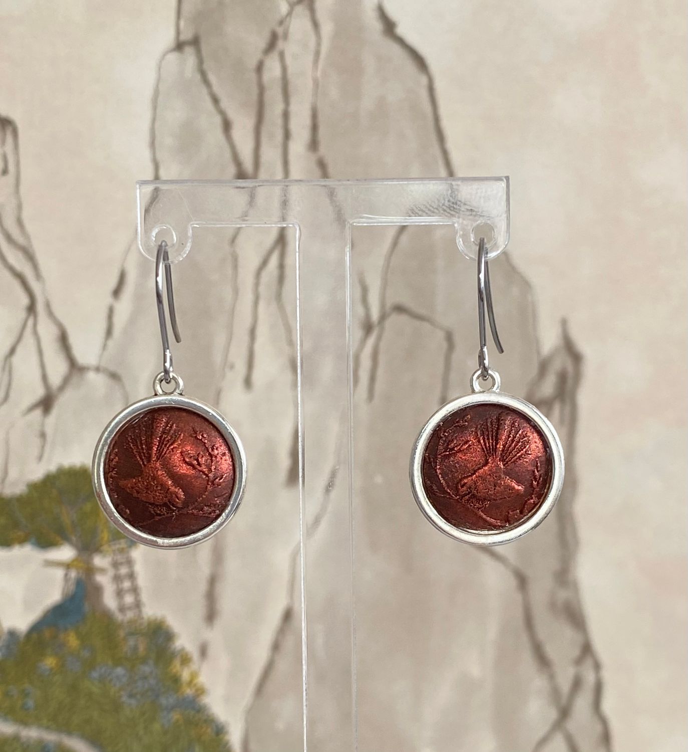 Piwakawaka Bronze Silver Toned  Minis