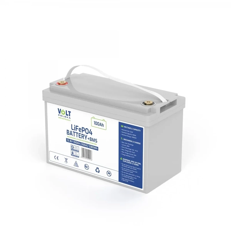 Lithium Battery - LiFePo4 12,8V 100Ah/100A (1280Wh)