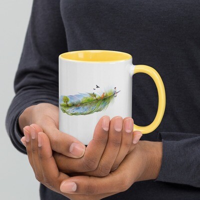 Mug with Aga Grandowicz&#39;s beautiful illustration for our ‘Wild Wonders, an anthology of short nature stories for children’
