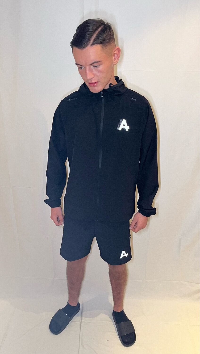 A Logo Windbreaker Jacket