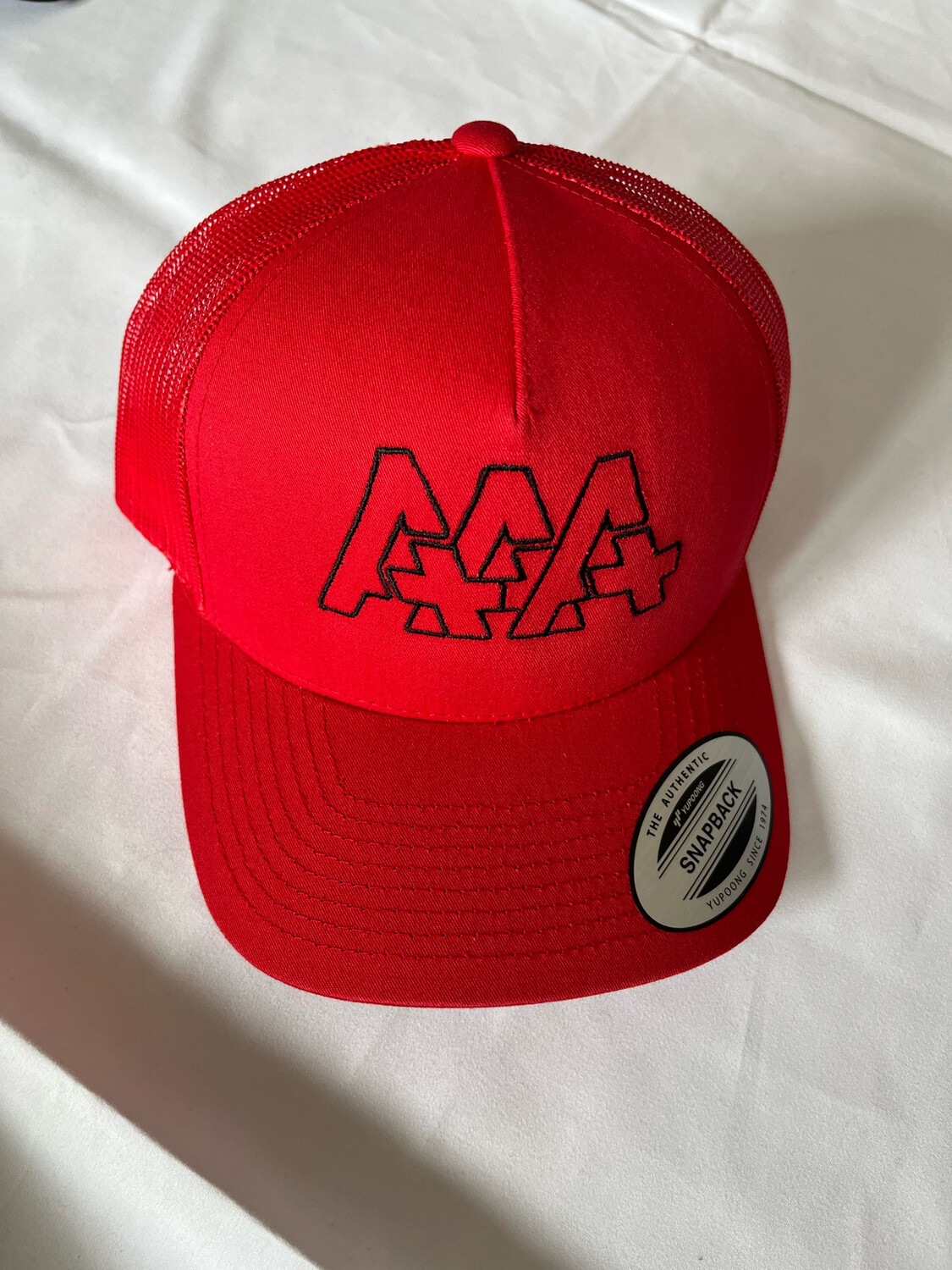 Triple A Logo Trucker Black-Red