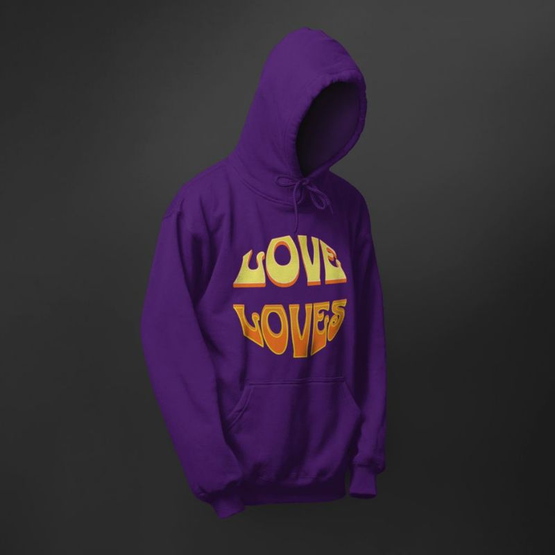 "A Rebel Love Loves circle Hoodie